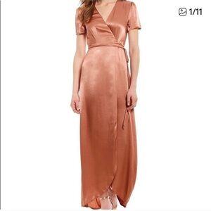 Wayf Dusty Rose High Low Dress